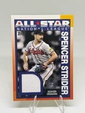 2025 Topps 1990 Topps Baseball All-Star Relics Spencer Strider #90ASR-SST card