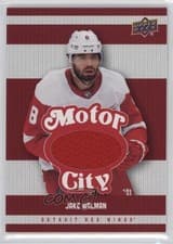 2025-26 Upper Deck Detroit Red Wings Centennial Motor City Materials Jake Walman #MCM-JW card