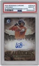 2024 Bowman Chrome Gladiators of the Diamond Autographs Luis Baez #GDA-LB card