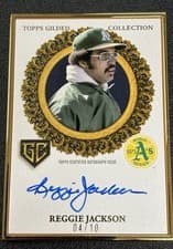 2025 Topps Gilded Collection Gilded Champions Autographs Reggie Jackson #GCH-RE card