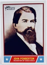 2025 Topps Heritage Notable Americans John Pemberton #NS-60 card
