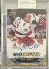2024-25 Upper Deck Clear Cut Canvas Signatures Bradly Nadeau #CS-BN card