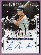 2025 Panini Impeccable Immortal Ink Luis Gonzalez #3 card