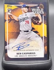 2025 Topps World Champion Autographs Ben Casparius #WCA-BC card