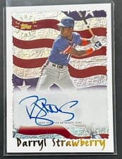 2025 Topps Archives 1995 Topps Cyberstats Autographs Darryl Strawberry #95CA-DS card