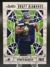 Kenneth Walker III 2024 Panini Absolute Draft Diamonds Jersey card