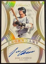 2025 Panini Flawless Legendary Signatures Jose Canseco #10 card