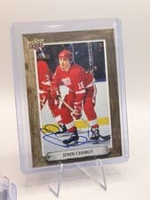 2024-25 Upper Deck Engrained Icons Beehive Portrait Signatures John Chabot #BH-CJ card