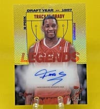 2025-26 Topps Signature Class Legends of Their Class Crystal Clear Autographs Tracy McGrady #LOTC-TM card