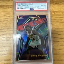 Gary Payton Refractor 1997 Topps Chrome Season's Best card