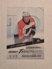 2024-25 Upper Deck Credentials Acetate Debut Ticket Access Jett Luchanko #DTAA-JL card