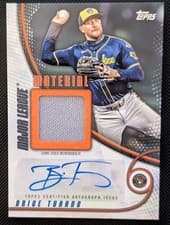 2025 Topps Update Major League Material Autographs Brice Turang #MMAU-BT card