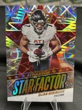 2025 Panini Revolution Star Factor Bijan Robinson #21 card