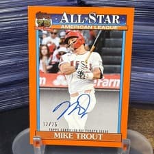 2026 Topps 1991 Topps Autographs Mike Trout #91A-MT card