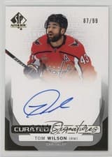 2024-25 SP Authentic Curated Signatures Tom Wilson #SPC-TW card