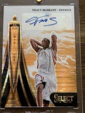 Tracy McGrady 2024-25 Panini Select In Flight Signatures card