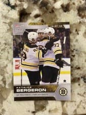 Patrice Bergeron 2019 Topps Now NHL Stickers card