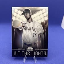 2025 Topps Chrome Black Hit the Lights Ezequiel Tovar #HTL-10 card