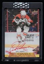 Eric Lindros 2020 Upper Deck Clear Cut Canvas Signatures card