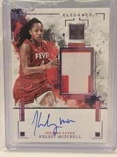 2025 Panini Impeccable WNBA Elegance Jersey Autographs Kelsey Mitchell #2 card