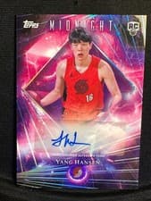 2025-26 Topps Midnight Dark Matter Autographs Rookies Yang Hansen #DMAR-YH card