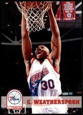 Clarence Weatherspoon 1993-94 Hoops Base Set card