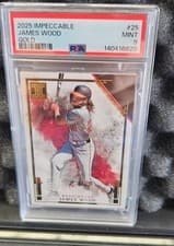 James Wood 2025 Panini Impeccable Base Set card