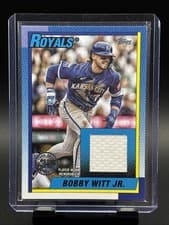 2025 Topps Update 1990 Topps Baseball Relics Bobby Witt Jr. #90RU-BW card