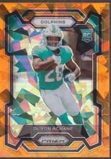 De'Von Achane 2023 Panini Prizm card
