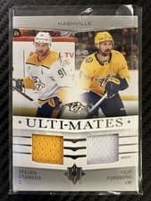 2024-25 Upper Deck Ultimate Collection Ulti-Mates Jersey Steven Stamkos/Filip Forsberg #UTM-SF card
