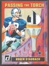 2024 Donruss Passing the Torch Roger Staubach / Dak Prescott #PTT-COW card