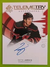 2024-25 SP Authentic Telemetry Autographs Seth Jarvis #T-SJ card