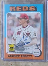 2024 Topps Heritage Real One Autograph Andrew Abbott #ROA-AA card