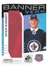 2025-26 SP Game Used NHL Draft Banner Year Relics Rutger McGroarty #BYD-RM card
