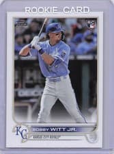 Bobby Witt Jr 2022 Topps card