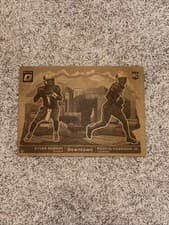 Marvin Harrison Jr. / Kyler Murray 2024 Clearly Donruss Downtown Duos card