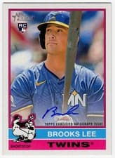 2025 Topps Heritage Real One Autographs Brooks Lee #ROA-BL card