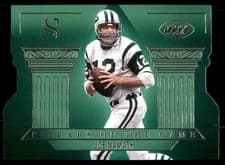 2025 Panini Silhouette Pillars of the Game Joe Namath #33 card