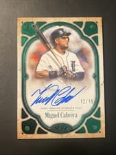 2026 Topps Tier One Tier One Autographs Miguel Cabrera #T1A-MC card
