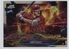 Mike Trout 2024 Topps Cosmic Chrome Supernova card