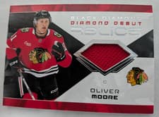 2025-26 Upper Deck Black Diamond Diamond Debut Relics Oliver Moore #DD-OM card