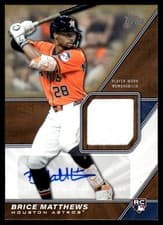2026 Topps Major League Material Autographs Brice Matthews #MLM2-BM card