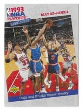 Bulls and Knicks Renew Rivalry 1993-94 Upper Deck Base Set card