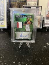 2024-25 Panini Obsidian Matrix Material Autos Ausar Thompson #MM-ATD card