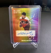2025-26 Upper Deck Allure Color Flow Full Rainbow Auto Matvei Michkov #RA-MM card