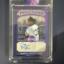2025 Leaf Bronx Legacy Penstripes Darryl Strawberry #P-DS1 card