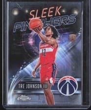 2025-26 Topps Chrome Sleek Finishers Tre Johnson III #SF-26 card