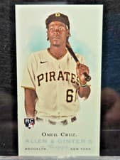 Oneil Cruz 2022 Topps Allen & Ginter Mini Rookie Design Variation card
