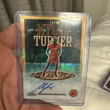 2025 Topps Chrome McDonald's All American Legends Autographs Myles Turner #LA-MT card