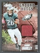 2025 Panini Absolute Ground Hoggs Materials Saquon Barkley #GHM-SBA